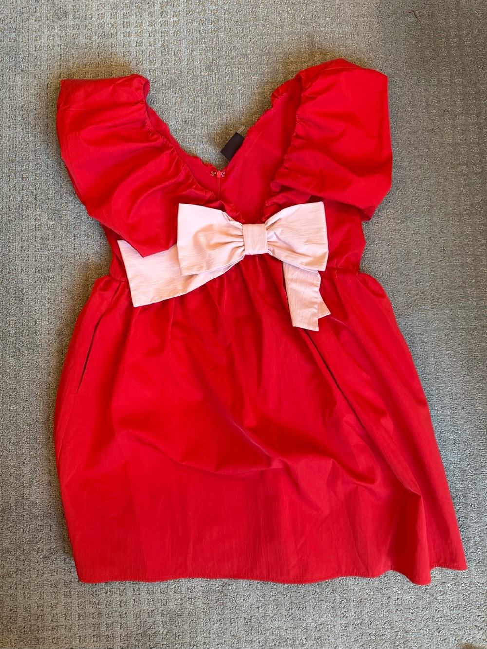 Vici Red Mini Dress with Pink Bow